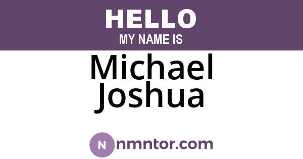 Michael Joshua