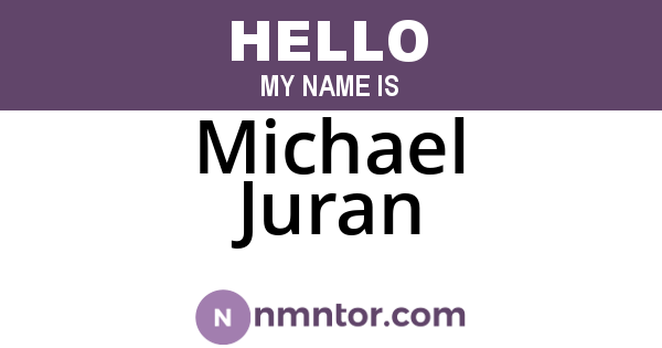Michael Juran
