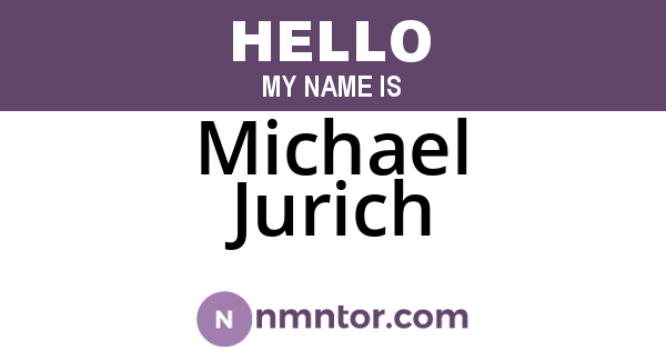 Michael Jurich