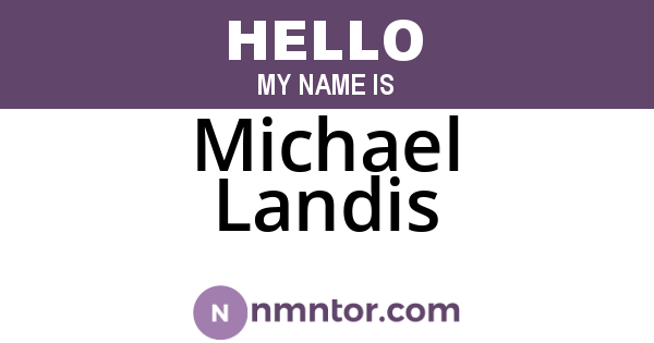 Michael Landis