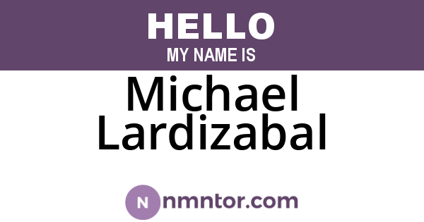 Michael Lardizabal