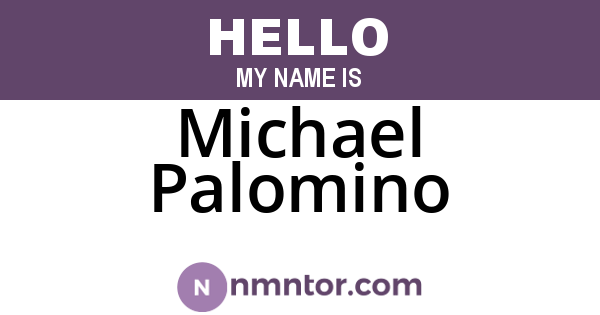 Michael Palomino