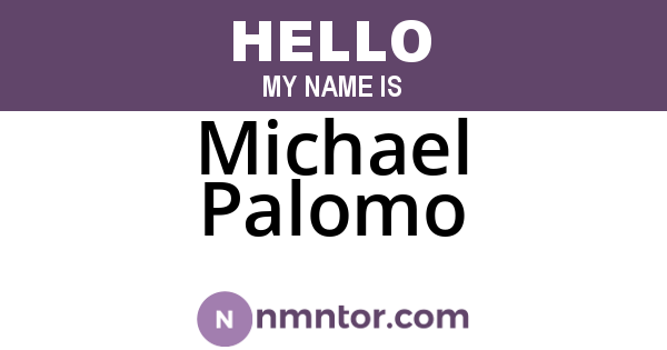 Michael Palomo