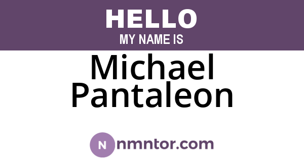 Michael Pantaleon