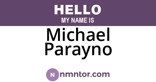 Michael Parayno