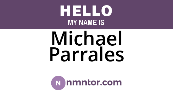 Michael Parrales