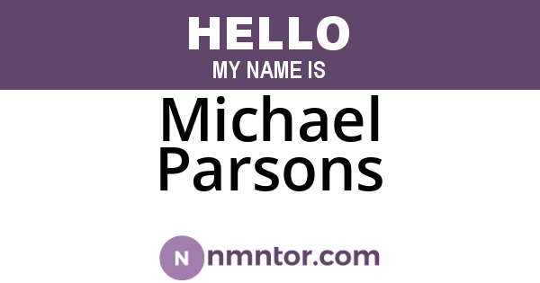 Michael Parsons