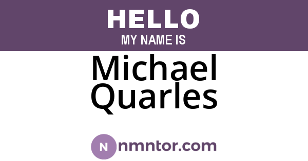 Michael Quarles