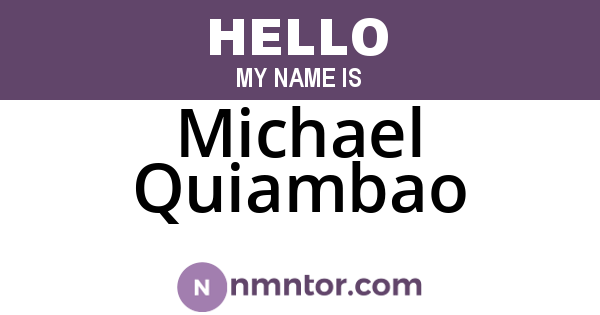 Michael Quiambao