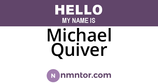 Michael Quiver