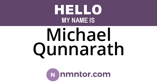 Michael Qunnarath