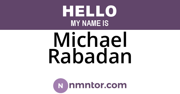 Michael Rabadan