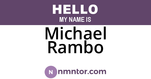 Michael Rambo