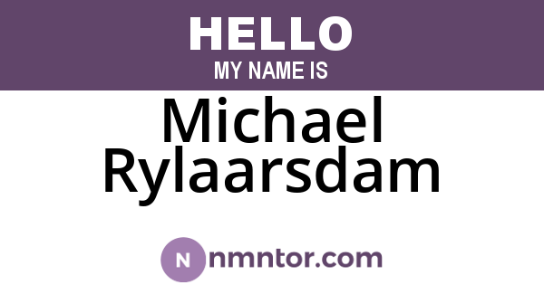 Michael Rylaarsdam