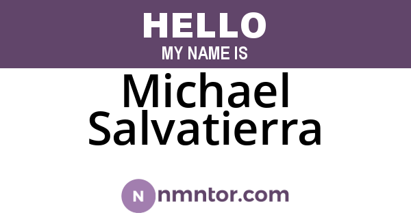 Michael Salvatierra