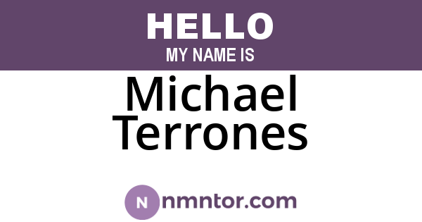 Michael Terrones