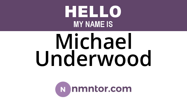Michael Underwood