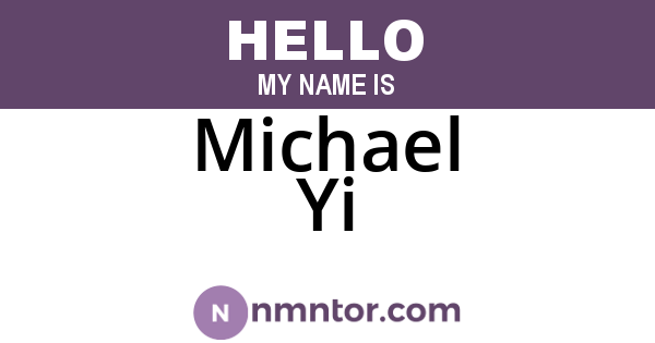 Michael Yi