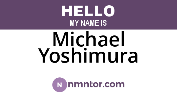 Michael Yoshimura