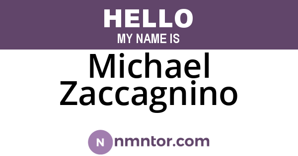 Michael Zaccagnino