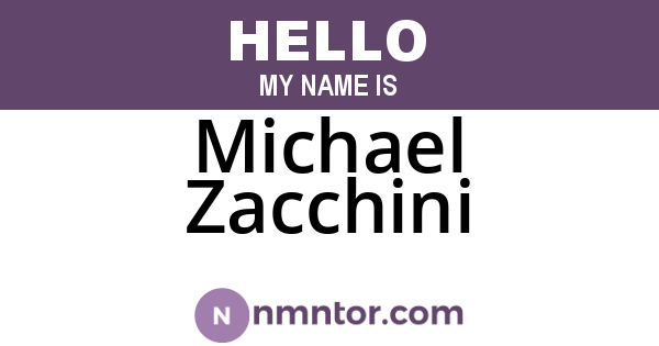 Michael Zacchini