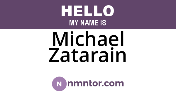 Michael Zatarain