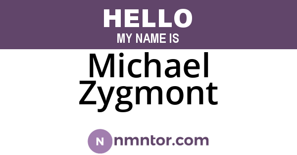 Michael Zygmont