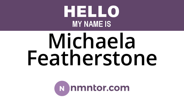 Michaela Featherstone