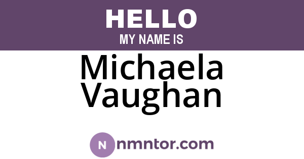 Michaela Vaughan