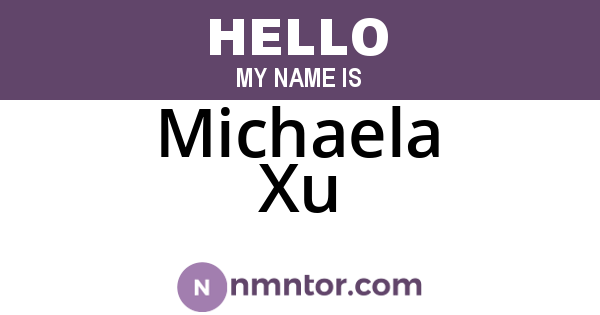 Michaela Xu