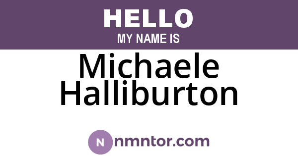 Michaele Halliburton