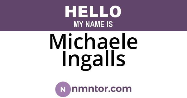 Michaele Ingalls