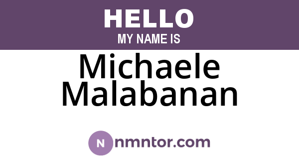 Michaele Malabanan