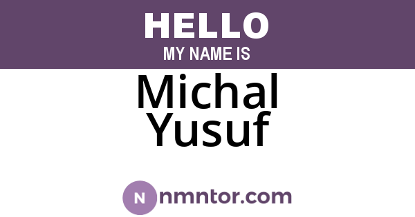 Michal Yusuf