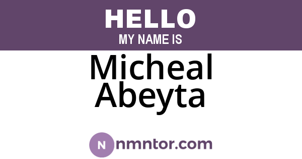 Micheal Abeyta