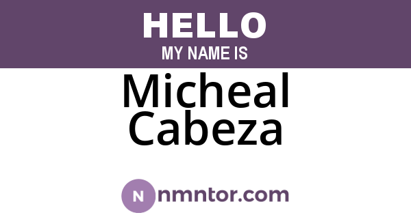 Micheal Cabeza