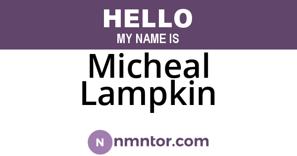 Micheal Lampkin
