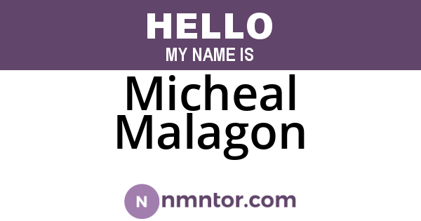 Micheal Malagon