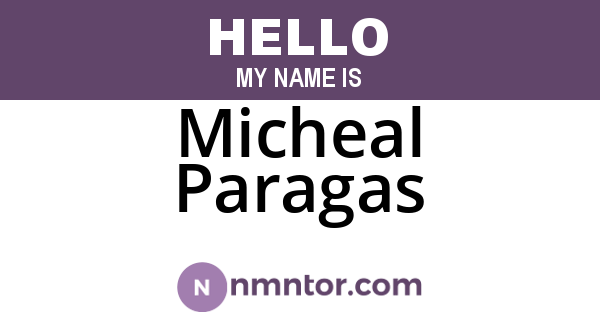 Micheal Paragas
