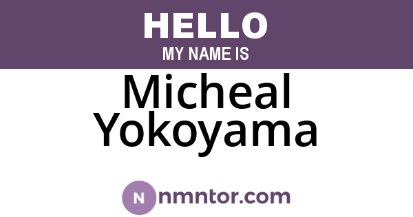Micheal Yokoyama