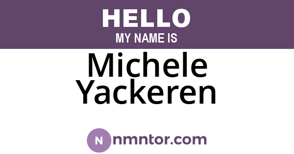Michele Yackeren