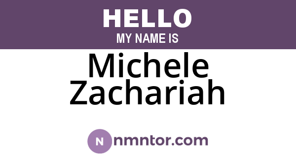 Michele Zachariah