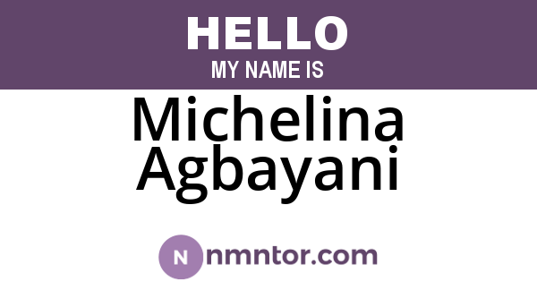 Michelina Agbayani