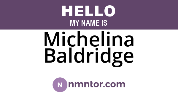 Michelina Baldridge