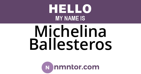 Michelina Ballesteros