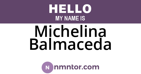 Michelina Balmaceda