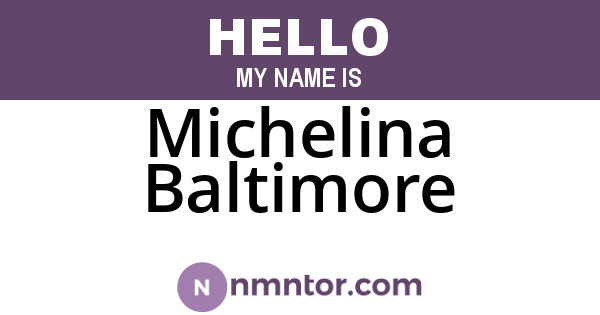 Michelina Baltimore