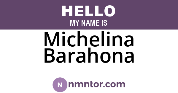 Michelina Barahona