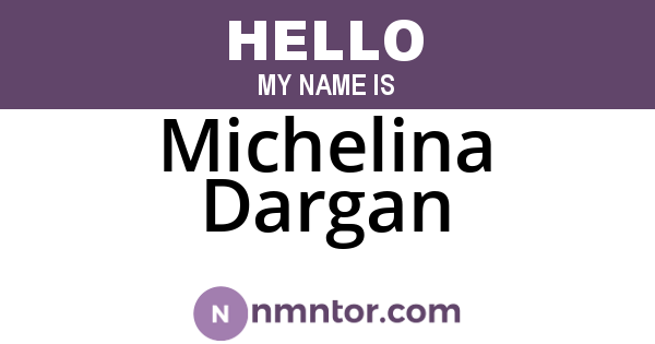 Michelina Dargan