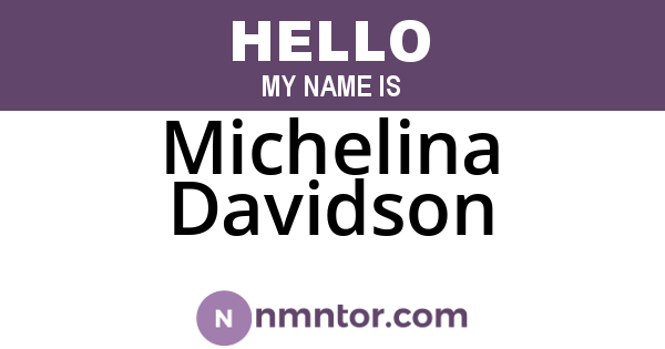 Michelina Davidson